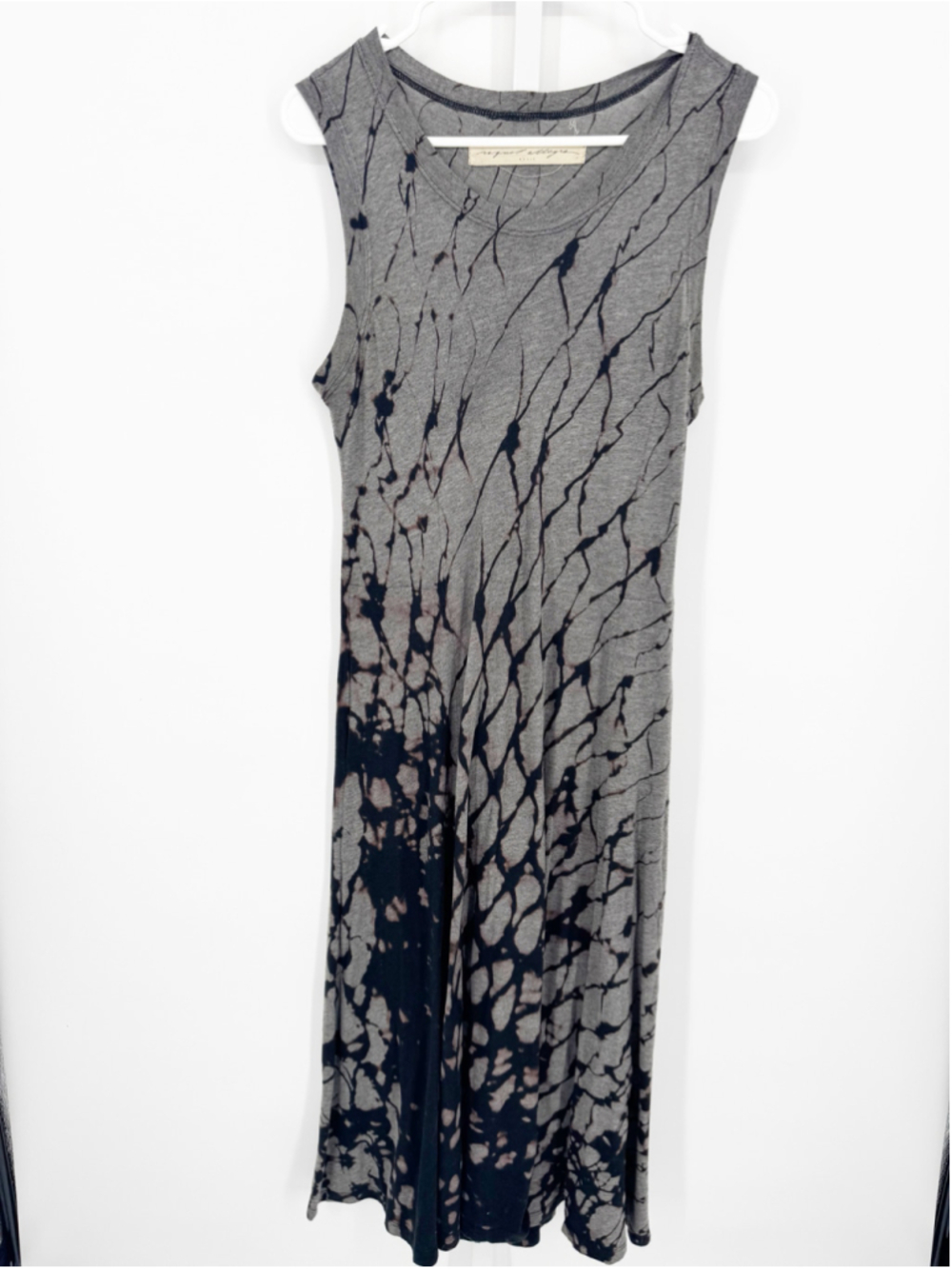 Raquel Allegra Spider Web Print Cotton Sleeveless Maxi Dress 1/S/2-4